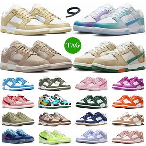 Designer panda low casual shoes free shipping men sneakers outdoor pink Orange Lobster Tan Green Medium Curry Midnight Navy Grey Fog mens womens sports trainers