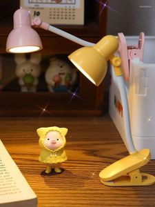 Table Lamps Mini Desk Lamp Cute Creative LED Reading Student Dormitory Book Eye Protection Study Portable Nightlight.