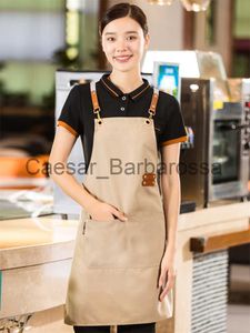 Kitchen Apron Dome Cameras Custom Business Apron With Personalized Kitchen Waterproof Chef Hairdresser Smock Men's Grill Aprons Women's Nail Salon Bib x0630