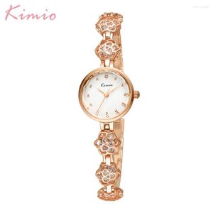 Armbanduhren Kimio 2023 Mode Armband Frauen Kleid Damen Quarzuhren Relogio Feminino Geschenkbox Weibliche Uhr