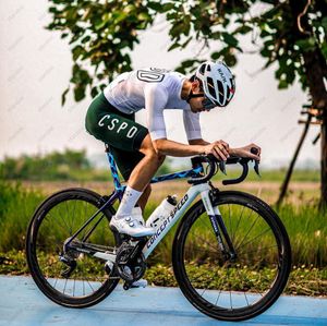 サイクリングジャージーセットCSPD衣類サマーメンズスーツMAILLOT CICLISMO PRO TEAM MTBレーシング自転車アパレルロードバイクライディングSetSXXS 230629