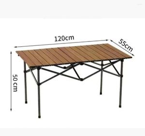 Camp Furniture Beach Outdoor Folding Picnic Table Portable Camping Wooden BBQ