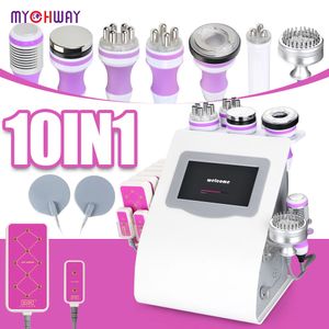 Mychway 10 IN 1 Uniosetion Cavitazione RF Vacuum Cold Photon Micro Current LipoLaser 5mw Macchina dimagrante per uso in salone