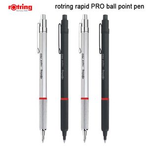 Penne Ruping Rapid Pro M BallPoint Penna blu Porta di penna in metallo Blu Penna nera/argento 1 pezzo