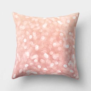 Cushion/Decorative Peachskin Pink Pineapple Geometric Abstract Pattern Shiny Cushion Cover Sofa Seat Cushion Home Decor