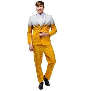 Roupa de banho feminina Terno Oktoberfest Masculino Traje Cerveja bávara Cosplay Vestir Roupas para adultos Role Play Fantasia de festa amarela Trajes 230630