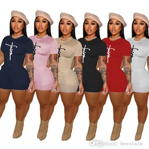 Abbigliamento firmato Tute da donna Completi sportivi estivi Pantaloncini a due pezzi da donna T-shirt a maniche corte e pantaloncini Tute da jogging