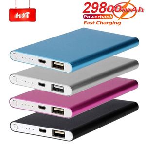 Power Bank 30000mAh Portable Charger Externt batteri USB Snabb Charing Mobile PowerBank Charger för Xiaomi Samsung iPhone