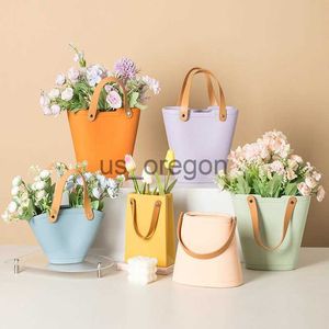 Vases Handbag Ceramic Vase Home Decor Vases Room Decoration Plant Pot Aesthetic Room Decor Flower Vase Modern Art Flower Container x0630