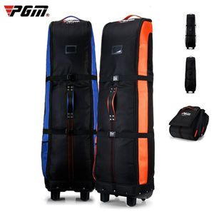 Golfväskor PGM Golf Aviation Bag Golf Bag Travel With Wheels Large Capacity Storage Bag Foldbara Airplane Travelling Golf Bags i 4 färger 230629
