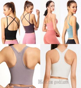 vestito serbatoi donna yoga reggiseno palestra allineare allenamento top top bellezza plastica sport biancheria intima donne raccogliere corsa fitness donna 5656016