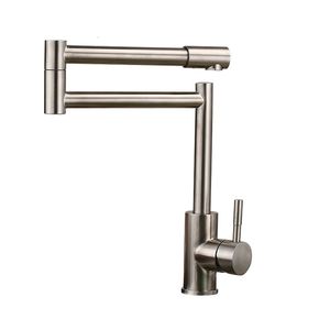 Rubinetto pieghevole da cucina in ottone spazzolato MTTUZK con acqua pura fredda cucina calda moderna acqua potabile miscelatore rubinetto filtrato a 3 vie T200805