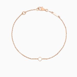 1 Mini Notify Classic Fashion Charm Bracelet Trifolium Bracelet Designer Jewelry 18K Gold Bracelet Women's and Men's Gold Chain Elegant Jewelry Gift