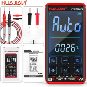 Multimeters Huajiayi Touch Multi -Meter Automatyczne inteligentne cyfrowe multimetry elektryka Profesional Ohm Hz Capacitance 10A AC DC Multitester 230629