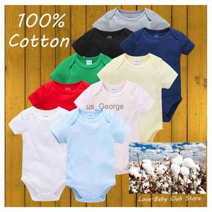 Zestawy odzieży odzież dziecięca 100 bawełniany letni chłopiec sensu dziewczyna bodysuit nowonarodzony bluza bluza rOUPA de bebes kombinezon J230630