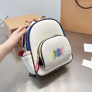 New Composite Lovely Mini Pack Designer Classic Small Backpack High Quality Casual Working Leather Shoulders Coac Track Bags Totes Belt Strap Bag Size 25x18cm