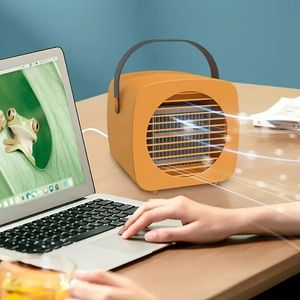 1pc, USB Fans, Mini Refrigeration Air Conditioner, Household Small Cooler, Portable Mobile Humidified Desktop Water Cooling Electric Fan, Summer Essential