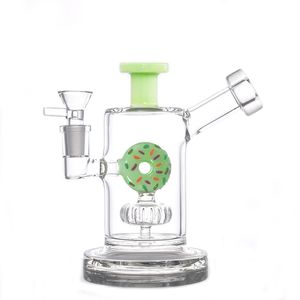 Donut Design Wasserpfeifen Glas Bong Birdcage Perc Wasserpfeifen Zigarettenzubehör DAB Rig mit 14mm Joint Raucherstück Großhandelspreis