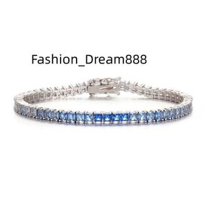 البيع الساخن 3/4/5mm Sterling Sier Bracelet Bracelet Moissanite Chain