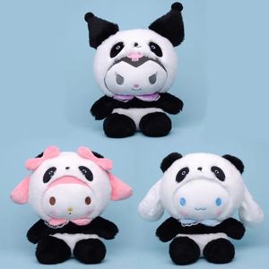 Partihandel anime panda cinnamoroll melodi plysch leksak barn spel lekkamrat företag aktivitet presentrum prydnad