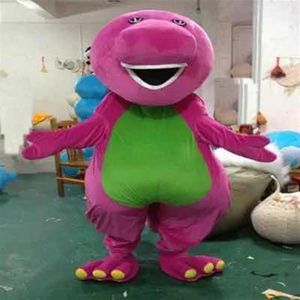 2019 Rabattfabrik Barney Dinosaurier Maskottchen Kostüme Halloween Cartoon Erwachsene Größe Kostüm246E