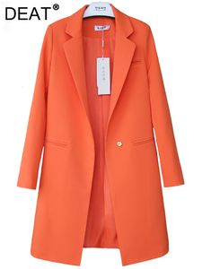 Abiti da donna Blazer DEAT 2023 Modello autunnale Abito piccolo Donna Coreano Manica lunga Sottile Tutto abbinato Cappotto allentato Femmina Balazer S XXL Tutte le taglie WB 5 230630