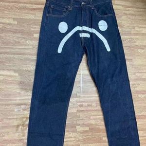 Men S Jeans Y2K Mens Retro punk Hip Hop Rock Graphic Print Oversizezed Harajuku Gothic Wide Leg Pants Streetwear 230629