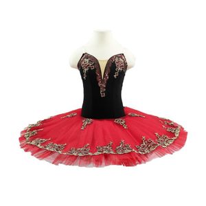 Spanish Red Black Professional Tutu Ballet for Girls Practice Adult Ballet Costumes Red Ballet Tutu Don Quxote192s