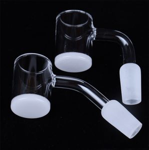 Smoking 25mm OD Opaque 4mm Bottom Quartz Banger Nail Male Female for Dab Rig Glass Bong Bowl Pipes Adapter