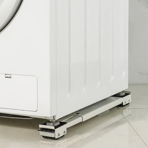 Storage Holders Racks Rails with Wheels for Washing Machine Support Stand Movable Adjustable Refrigerator Base Holder Mobile Roller Bracket 24 Wheel 230629