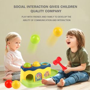 Baby Music Sound Toys Baby With Hammer Tool Pop-Up Toys Children's Preschool Education Toys Stacking Hand Hammer Ball Box Game Gifts for Boys Girls 230629