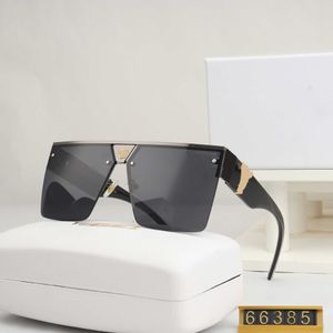 Дизайнерские солнцезащитные очки Versage Vercace 2023 New Fanjia High Definition Fashion Бескаркасная обрезанная большая оправа Advanced Sense