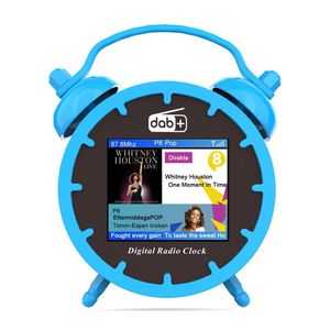 Radyo LED ekran DAB+/FM Dijital Saat Kontrolü Bluetooth FM, Bluetooth, TF Kart Oynatma ile Radyo Çift Çalar Saat