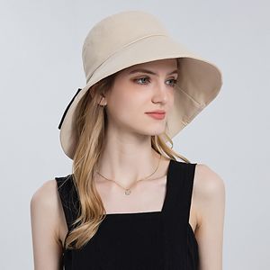 Cappello donna tesa larga estate sole spiaggia accessorio protezione UV berretto traspirante per vacanze nuoto