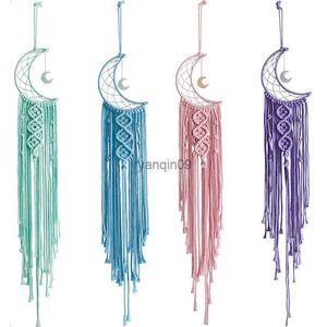 Bohemian Moon Star Catchers Tassel MacRAme Dream Catchers Wedding Wall Hanging