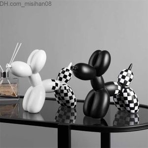 Decorative Objects Figurines Light luxury balloon dog decoration creative animal home living room soft outfit girl cute 220817 Z230630