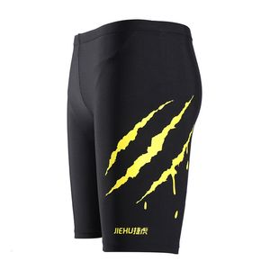 Men's Swimwear Men Multi Print Elastic Swimming Trunks Beach Swim Knee High Shorts Surfing Summer Swimsuit Boxer 4XL Plus Size 230630