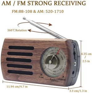 Радио Redamigo Solid Wood Mini Portable Fm Am Radio R907