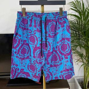 Men's Shorts Designer mens silk shorts fashion beach pants Medusa 3d printed casual straight men women Hawaii five points short trousers GO6M