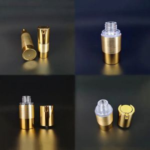 15ml 30ml 50ml 80ml 100ml Airless garrafa de bomba de plástico hot stamp recipiente de creme de ouro sub-frasco de óleo essencial All-match