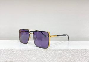 Man Glasses Designer Solglasögon Kvinnor Fashion Frameless Rectangle Coating Solglas