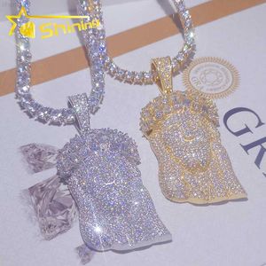 Passe Diamond Tester Jesus Jewelry S Hiphop congelou o pingente de Moissanite