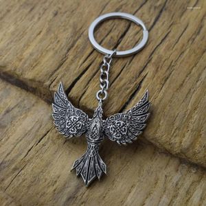 Брелки летающая птица животное ворона ворон орел брелок металлический брелок для мужчин женщин модные украшения подарок