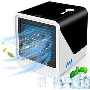 1pc Portable Air Conditioner For Personal With 3 Wind Speeds, Mini Evaporative Air Cooler Fan, USB Air Personal Conditioner With 7 Colour LED Lights