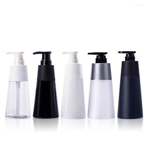 Storage Bottles Refillable Shampoo And Conditioner Body Wash Dispenser PET Plastic Container With Pump 300/500ML For Home Bathroom El
