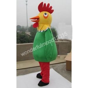 Ny vuxen karaktär söt Mr. Rooster Mascot Costume Halloween Christmas Dress Full Body Props Outfit Mascot Costume