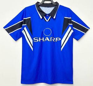 1996 1997 1998 Retro Futbol Forması Beckham Giggs Scholes Cantona Camiseta Maillot Vintage Klasik Futbol Gömlek Kiti Üniforma De Foot Jersey 1992