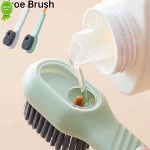 New Cleaning Brush Soft Bristled Liquid Shoe Brush Long Handle Brush Clothes Brush Shoe Clothing Board Brush Automatic Soap Liquid