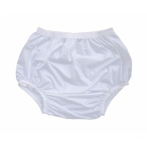 Stoffwindeln ABDL Haian Erwachsenen-Inkontinenz-Anzieh-Kunststoffhöschen, Farbe Weiß, 3er-Pack 230629