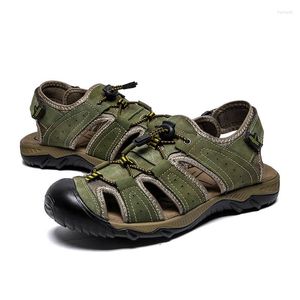 Sandalen Männer Sommer Schuhe Outdoor Strand Rutschen Atmungsaktive Rutschfeste Wandern Wandern Klettern Angeln Hohe Qualität Klassische Wasser